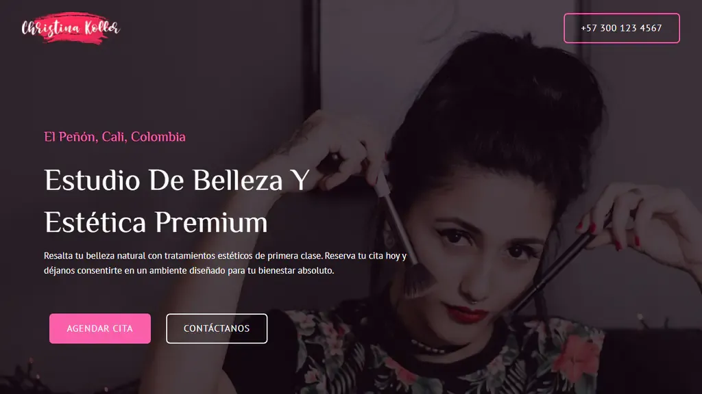 Página web para Belleza